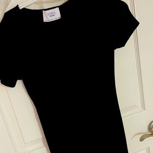 Black fitted t shirt dress